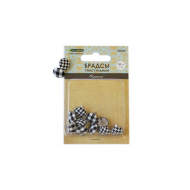 Брадсы текстильные Craft premier арт.23553 Клетка 12мм уп.10 шт