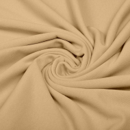 Ткань футер 2х нитка начес однотон. 190г/м?  95% хл  5%эласт  шир.100+100см арт.ДЛ1903013 цв.миндаль пач.45-70м