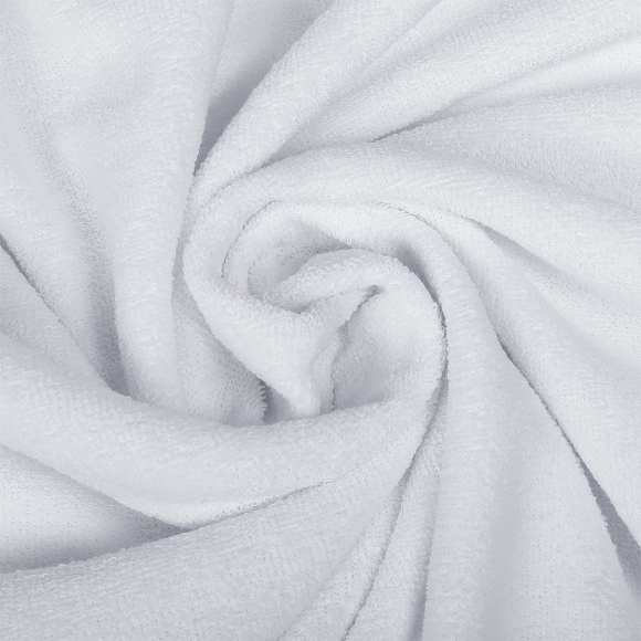 Ткань махра гл/крашеный, 160г/м? 80% хл 20%эласт шир.115+115см арт.ДЛ-1608020-3001 цв.белый уп.6м (1кг-2,7м) Ткань махра гл/крашеный, 160г/м? 80% хл 20%эласт шир.115+115см арт.ДЛ-1608020-3001 цв.белый уп.6м (1кг-2,7м)