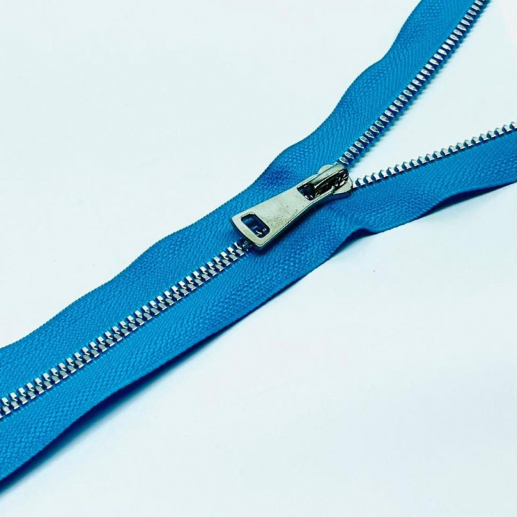 Молния трактор №5 Premium разъем 75см никель D547 лазурный