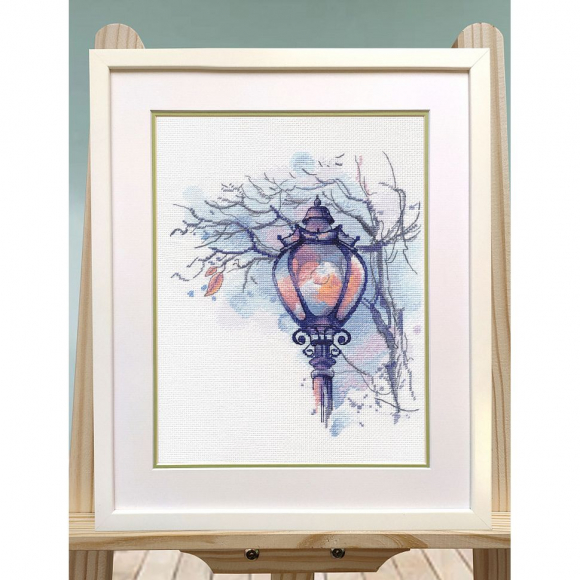 Набор для вышивания ОВЕН арт. 1524 Осенний фонарь 20х24 см