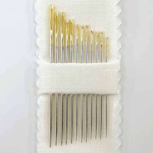 177251_Иглы ручные COSMO для вышивания декоративными стежками, 12 шт, ассорти, с острыми кончиками