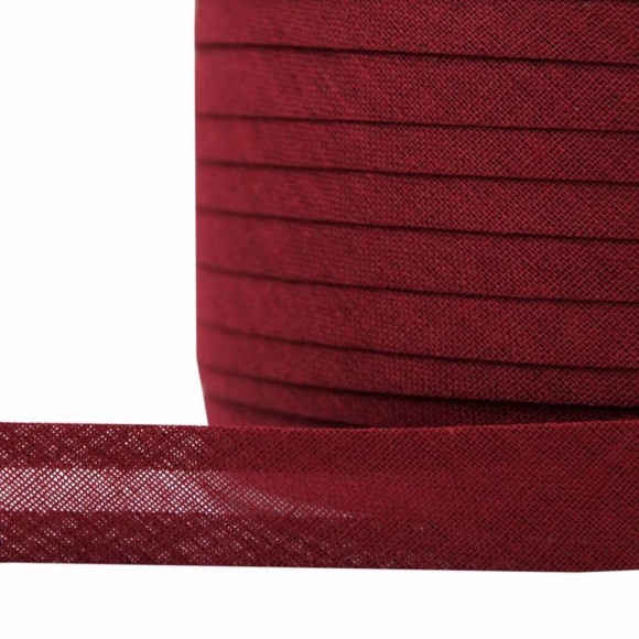 Косая бейка хлопок TBY арт.CB15 шир.15мм цв.F178 коричнево-красный уп.132 м