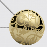 Магнитные клипсы для штор ? 45 с тросом (30 см) цвет №2У