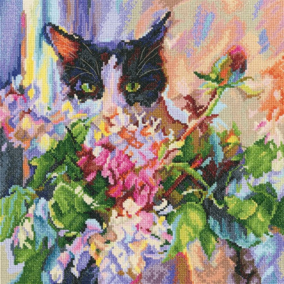 Набор для вышивания РТО арт.M617 Зеленый кошачий взгляд 29х28 см Набор для вышивания РТО арт.M617 Зеленый кошачий взгляд 29х28 см