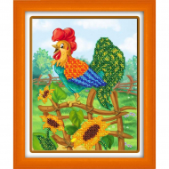Набор для вышивания бисером ПАУТИНКА арт.Б-553 Петя-Петушок 13,5х18 см Набор для вышивания бисером ПАУТИНКА арт.Б-553 Петя-Петушок 13,5х18 см