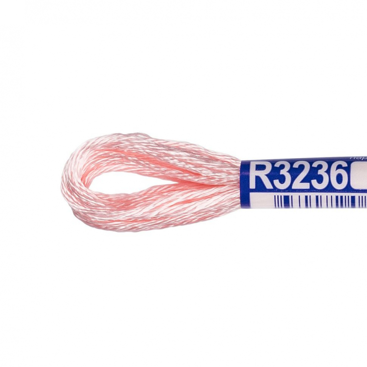 Нитки для вышивания Gamma мулине 100% вискоза 12 x 8 м цв.R3236 розовый