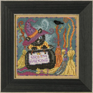 Набор для вышивания MILL HILL Парковка для метелок 13,33х13,33 см