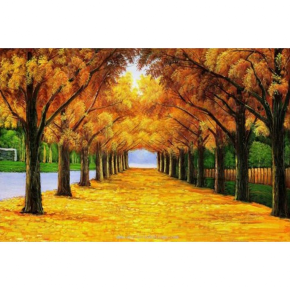 Набор для изготовления картин АЛМАЗНАЯ ЖИВОПИСЬ арт.АЖ.1161 Золотая аллея 70х50 см