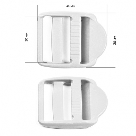 Пряжка регулятор трехщелевая 30мм LE30А цв.белый нагрузка 90 кг уп.40 шт Пряжка регулятор трехщелевая 30мм LE30А цв.белый нагрузка 90 кг уп.40 шт