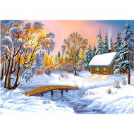 Пазл ФРЕЯ арт.PZL-1000/05 Морозный вечер 47,5х67,5 см