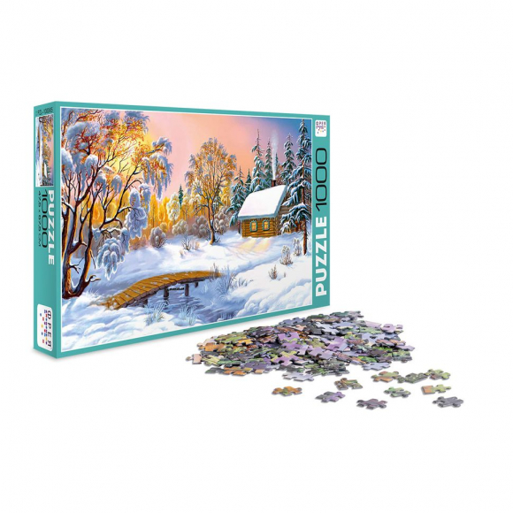 Пазл ФРЕЯ арт.PZL-1000/05 Морозный вечер 47,5х67,5 см