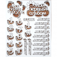 107406_Чип-борд картонный "Мой первый год"