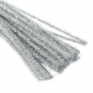 Проволока-синель Magic 4 Hobby арт.TBY.120628-003 10x300mm металлиз. цв.серебро  уп.50шт