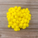 62373_Помпоны декоративные, россыпь, диаметр 20 мм, 100 шт, цвет желтый
