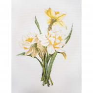 Набор для вышивания МАРЬЯ ИСКУСНИЦА арт.06.002.31 Нарциссы, по картине Пьер Жозеф Редо 25х35 см
