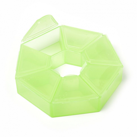 Контейнер для мелочей арт. К-36 9,1х9,1х2,1 см цв. в ассортименте уп.3шт