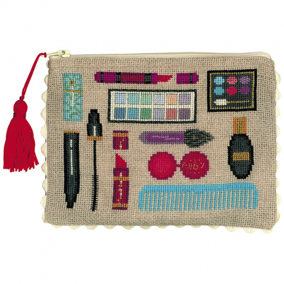 Набор для вышивания Le Bonheur des Dames арт.5078 Косметичка Maquillage (Макияж) 16х12 см