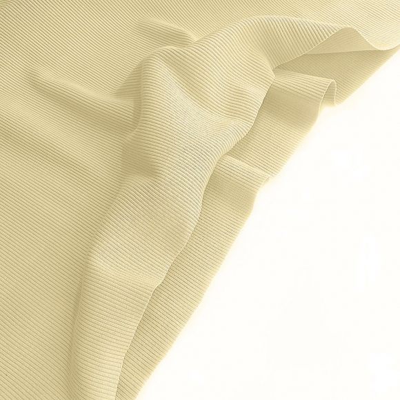 Ткань трикотаж Кашкорсе с лайкрой 220г опененд 60+60см ваниль 11-0616 уп.15м Ткань трикотаж Кашкорсе с лайкрой 220г опененд 60+60см ваниль 11-0616 уп.15м