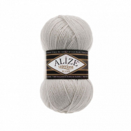 Пряжа для вязания Ализе Superlana klasik (25% шерсть, 75% акрил) 5х100г/280м цв.208 св. серый меланж