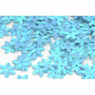 Пайетки россыпью арт.TBY-FLK462 15мм цв.017 голубой уп.50г