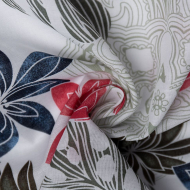 Ткань Батист 70 г/м? 100% хлопок шир.145 см арт.Р.32713.02 цв.02 оливковый рул.25м