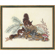 5820_Набор для вышивания "Белки на пеньке" 5820_Набор для вышивания "Белки на пеньке"