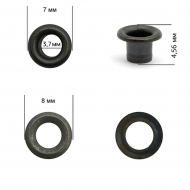 Люверсы сталь New Star №1,7 (? 3,7мм, h 4,56мм) цв. оксид уп. 5000шт