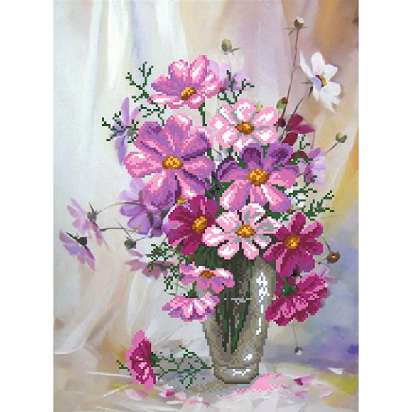 Набор для вышивания бисером МАТРЕНИН ПОСАД арт.37х49 - 0006/Б Цветочная рапсодия