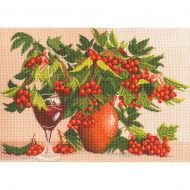 Рисунок на канве МАТРЕНИН ПОСАД арт.37х49 - 0822 Натюрморт с калиной