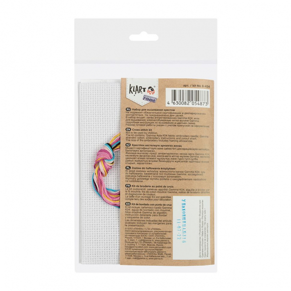 Набор для вышивания KLART арт. 8-434 Единорожка 10,5х10 см