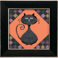 158495_Набор для вышивания бисером "Уголь - аллея кошек"