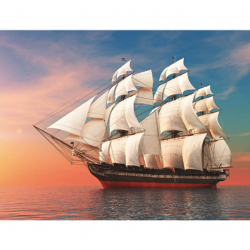 Картины мозаикой Molly арт.KM0721 Утренний пейзаж (10 цветов) 15х20 см