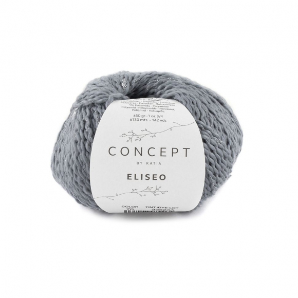 168482_Пряжа Eliseo, 90% хлопок, 9% полиэстер, 1% полиамид, 50 г, 130 м