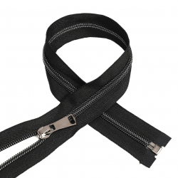 Молния MaxZipper спираль №5 декор. чер. никель 70см цв.F322 черный уп.50шт