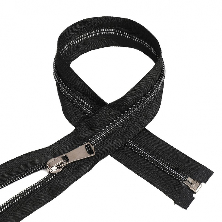 Молния MaxZipper спираль №5 декор. чер. никель 70см цв.F322 черный уп.50шт