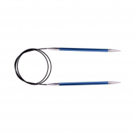 47130 Knit Pro Спицы круговые для вязания Zing 4,5мм/80см, алюминий