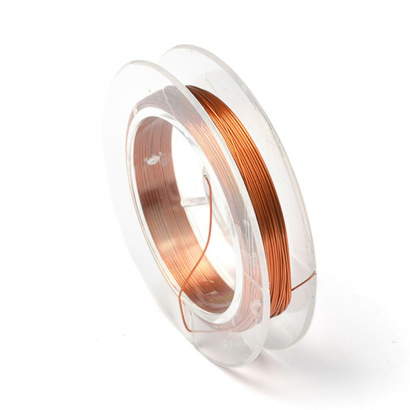 Проволока для бисера ?0,3мм арт.ТВ HET-13 цв.красная бронза рул.10м