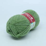 Пряжа для вязания ТРО Подмосковная (50% шерсть, 50% акрил) 10х100г/250м цв.8102 меланж (зеленое яблоко)