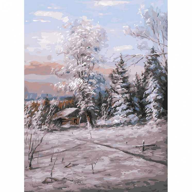 Картины по номерам Белоснежка арт.БЛ.192-AS Зимний день