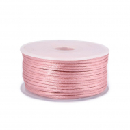 Шнур TBY атласный круглый 2мм цв.3058 св.гр.розовый уп.50м