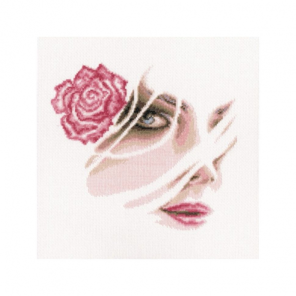 Набор для вышивания РТО арт.M567 Коралловая роза 22,5х20,5 см