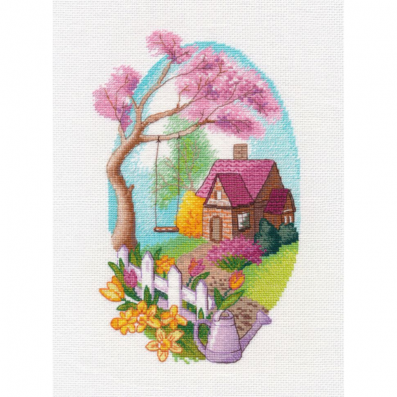 Набор для вышивания ОВЕН арт. 1534 Весеннее настроение 14х24 см Набор для вышивания ОВЕН арт. 1534 Весеннее настроение 14х24 см