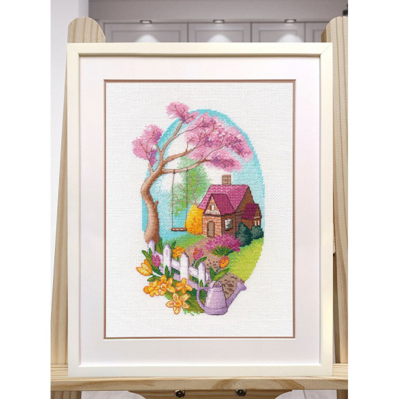 Набор для вышивания ОВЕН арт. 1534 Весеннее настроение 14х24 см Набор для вышивания ОВЕН арт. 1534 Весеннее настроение 14х24 см