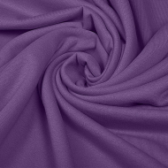 Ткань трикотаж Футер 2х нитка начес с лайкрой 190г опененд 100+100см фиалка 19-3542 уп.6м