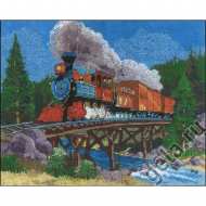 Набор для вышивания CANDAMAR DESIGNS арт.30930 Железный конь в горах 40,5х30,5 см