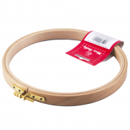 1161_Пяльцы круглые с замком, высота обода 18 мм, диаметр 18,5 см