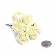 Цветы бумажные MAGIC 4 HOBBY арт.MG-PF27.6 цв.желтый уп.6шт