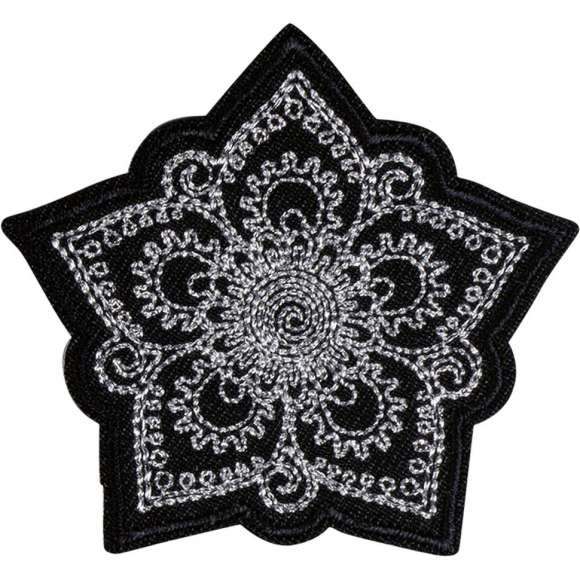 Термоаппликация "Орнамент серебряный блеск"