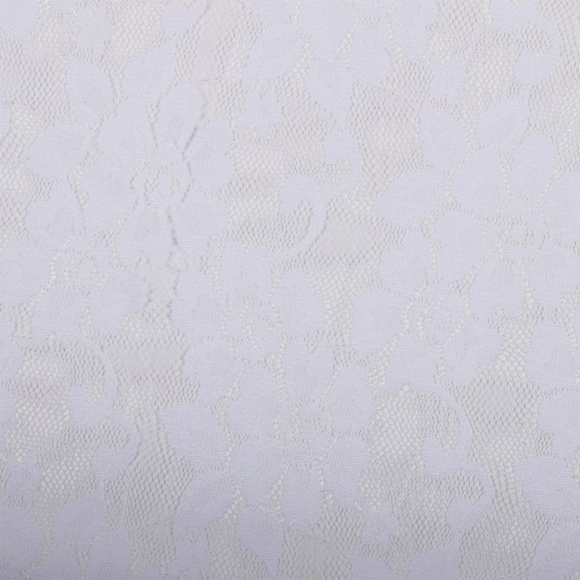 Кружевная ткань стрейч арт.TBY.M0049 шир.150см 80 г/м? цв.белый уп.45м